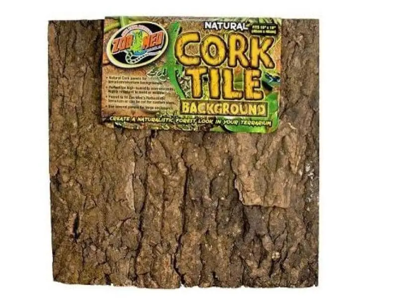 Cork tiles substrate for crested geckos